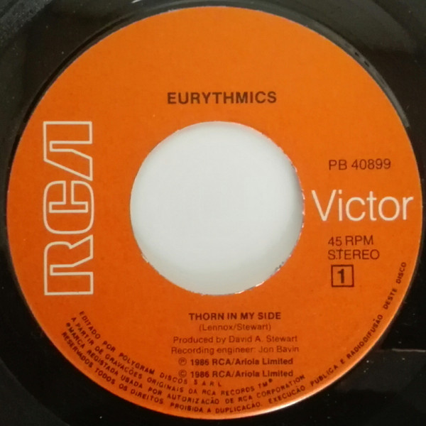 Eurythmics - Thorn In My Side | RCA (PB 40899) - 3
