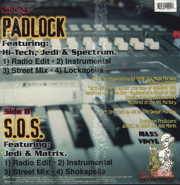 Shok Therapy - Padlock / S.O.S. | Mass Vinyl Recordings (MV 102) - 2 Shok Therapy - Padlock / S.O.S. | Mass Vinyl Recordings (MV 102) - 2