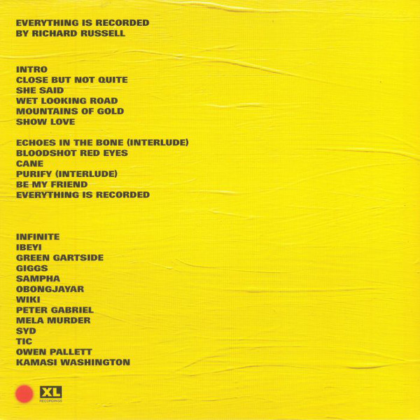 Everything Is Recorded - Everything Is Recorded | XL Recordings (XL883LP) - 2