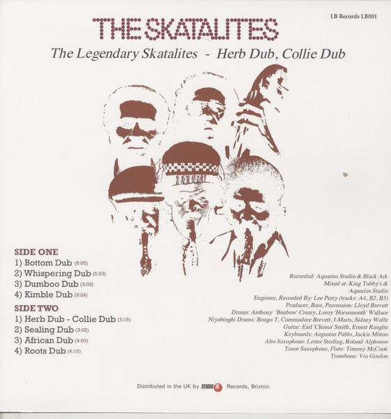 The Skatalites - Herb Dub - Collie Dub | LB Records (LB 001) - 2