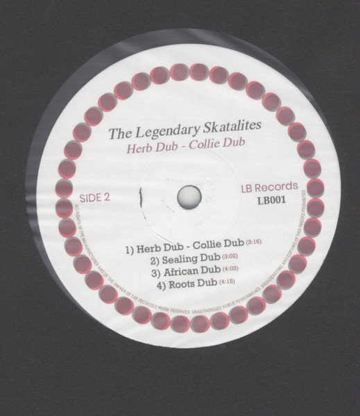 The Skatalites - Herb Dub - Collie Dub | LB Records (LB 001) - 4