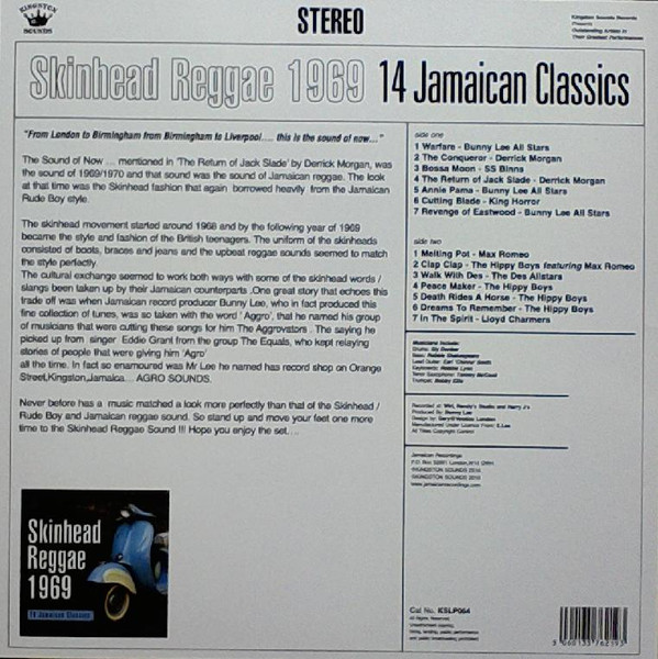 Various - Skinhead Reggae 1969 | Kingston Sounds (KSLP064) - 2 Various - Skinhead Reggae 1969 | Kingston Sounds (KSLP064) - 2