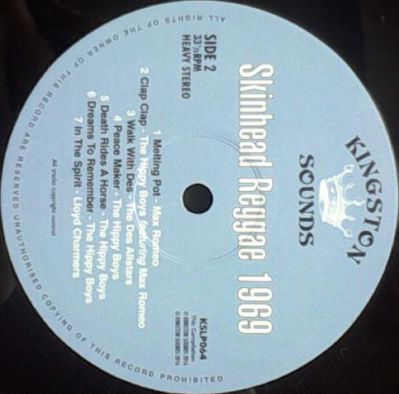 Various - Skinhead Reggae 1969 | Kingston Sounds (KSLP064) - 4 Various - Skinhead Reggae 1969 | Kingston Sounds (KSLP064) - 4