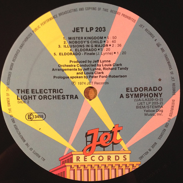 Electric Light Orchestra - Eldorado - A Symphony By The Electric Light Orchestra | Jet Records (JET LP 203) - 4 Electric Light Orchestra - Eldorado - A Symphony By The Electric Light Orchestra | Jet Records (JET LP 203) - 4