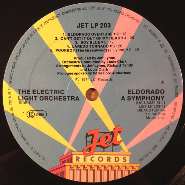 Electric Light Orchestra - Eldorado - A Symphony By The Electric Light Orchestra | Jet Records (JET LP 203) - 3 Electric Light Orchestra - Eldorado - A Symphony By The Electric Light Orchestra | Jet Records (JET LP 203) - 3
