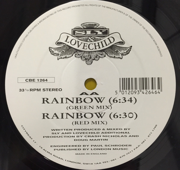 Sly & Lovechild - Rainbow | City Beat (CBE 1264) - 3