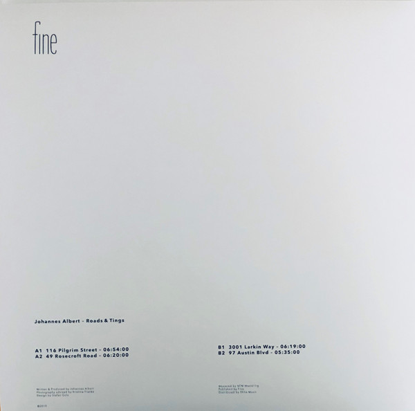 Johannes Albert - Roads & Tings | Fine (Fine11) - 4