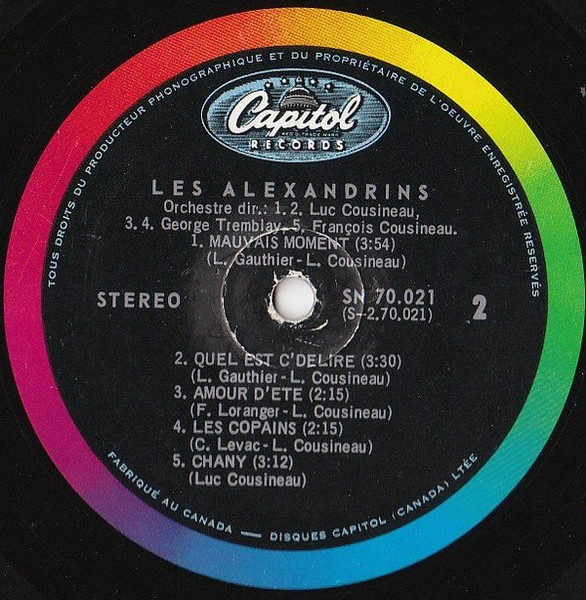 Les Alexandrins - Les Alexandrins [Vinyl] | Capitol Records (SN 70.021) - 4