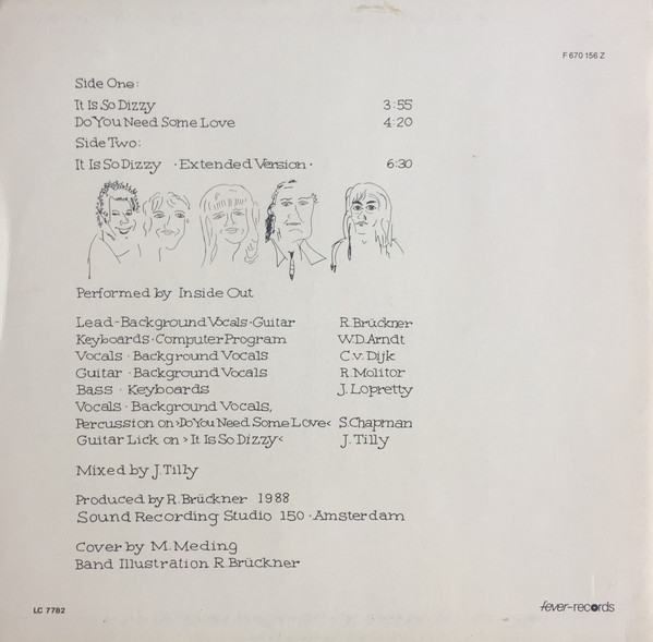 Inside Out - Dizzy | Fever-Records (F 670.156 Z) - 2 Inside Out - Dizzy | Fever-Records (F 670.156 Z) - 2