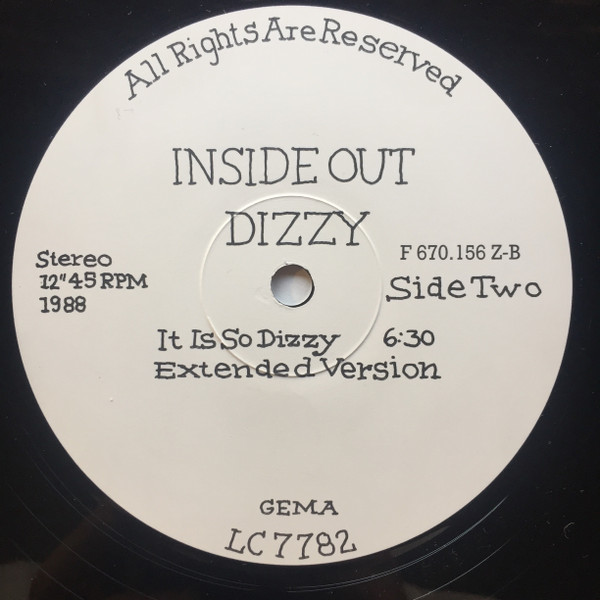 Inside Out - Dizzy | Fever-Records (F 670.156 Z) - 4 Inside Out - Dizzy | Fever-Records (F 670.156 Z) - 4