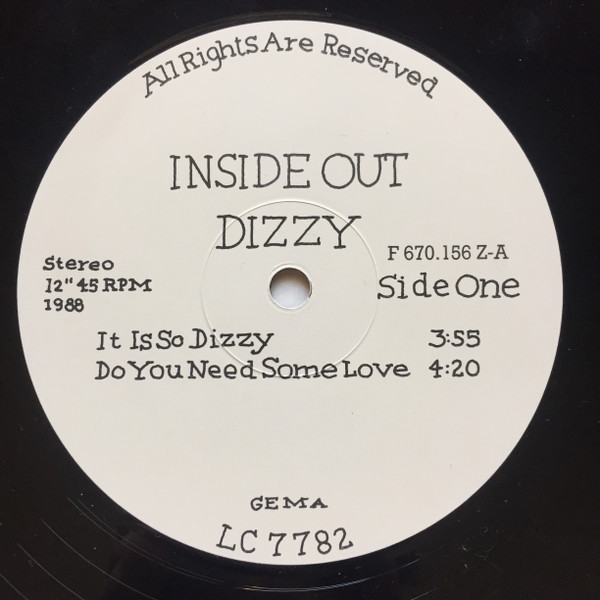Inside Out - Dizzy | Fever-Records (F 670.156 Z) - 3 Inside Out - Dizzy | Fever-Records (F 670.156 Z) - 3