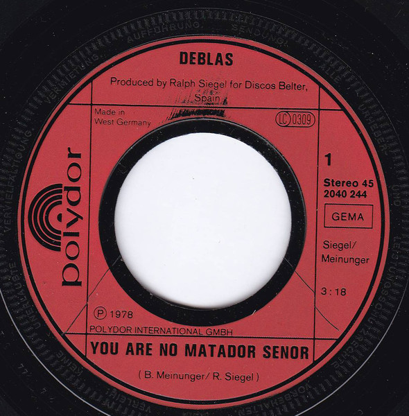 Las Deblas - You Are No Matador Señor | Polydor (2040 244) - 3