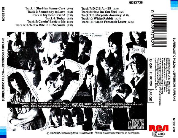 Jefferson Airplane - Surrealistic Pillow | RCA (ND 83738) - 2 Jefferson Airplane - Surrealistic Pillow | RCA (ND 83738) - 2
