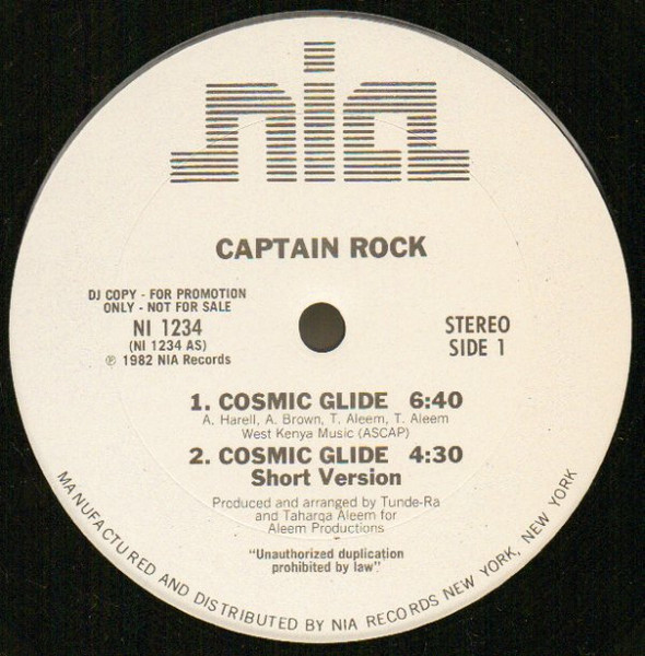 Captain Rock - Cosmic Glide | NIA Records (NI 1234)