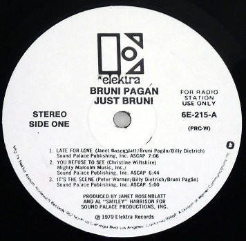 Bruni Pagan - Just Bruni | Elektra (6E-215) - 4 Bruni Pagan - Just Bruni | Elektra (6E-215) - 4
