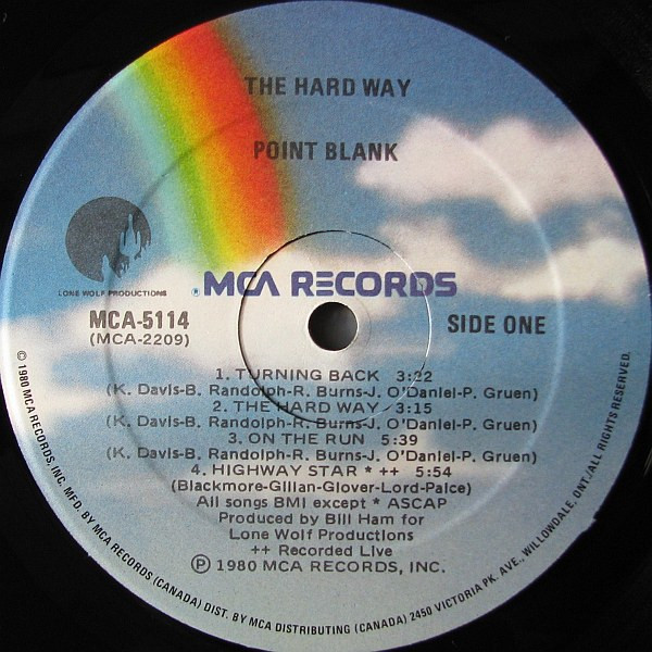 Point Blank - The Hard Way [Vinyl] | MCA Records (MCA-5114) - 3