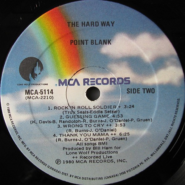 Point Blank - The Hard Way [Vinyl] | MCA Records (MCA-5114) - 4