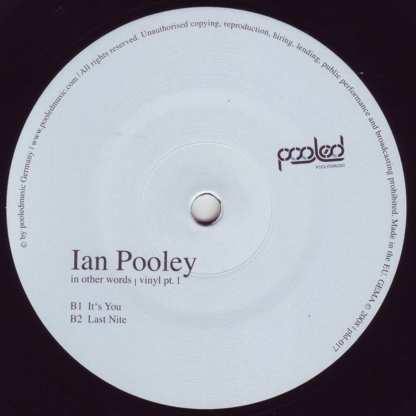 Ian Pooley - In Other Words Vinyl Pt.1 | Pooledmusic (pld-017) - 4