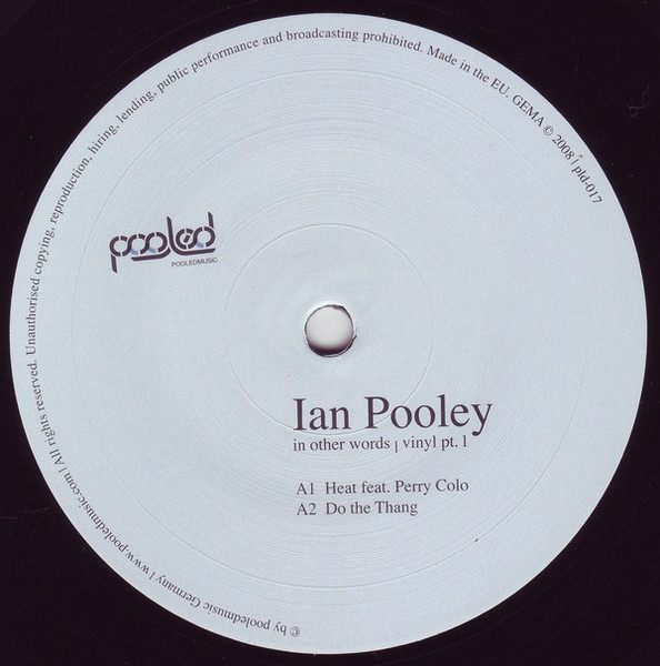 Ian Pooley - In Other Words Vinyl Pt.1 | Pooledmusic (pld-017) - 3