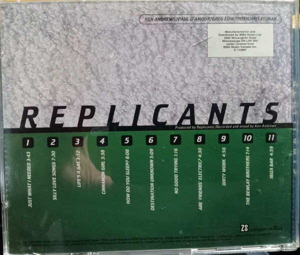 Replicants - Replicants  [CD] | Zoo Entertainment (72445 11117 2) - 3