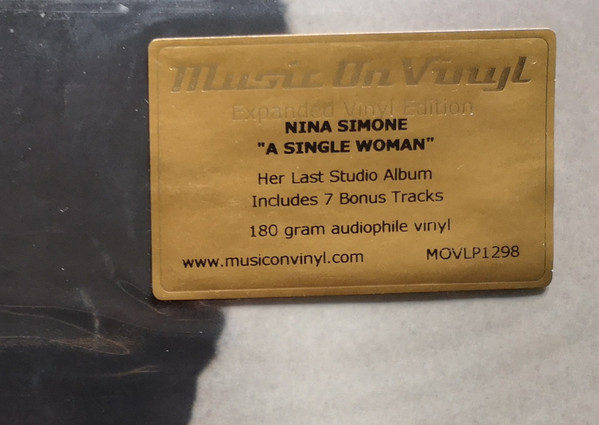 Nina Simone - A Single Woman | Music On Vinyl (MOVLP1298) - 2 Nina Simone - A Single Woman | Music On Vinyl (MOVLP1298) - 2