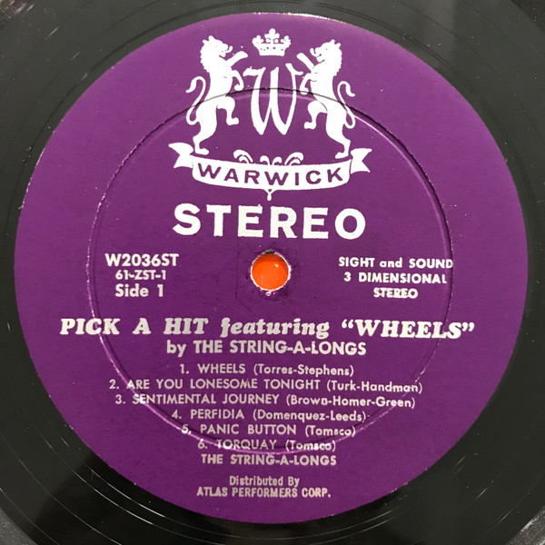 The String-A-Longs - Pick A Hit [Vinyl] | Warwick (W2036ST) - 4