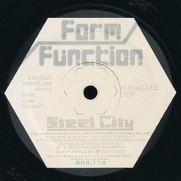 Ollie - Form / Function | Steel City Records (SCR-112)