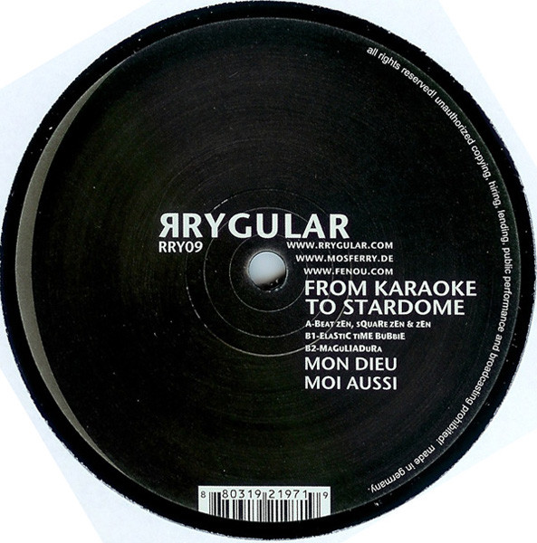 From Karaoke To Stardom - Mon Dieu Moi Aussi | Rrygular (RRY09) - main From Karaoke To Stardom - Mon Dieu Moi Aussi | Rrygular (RRY09) - main