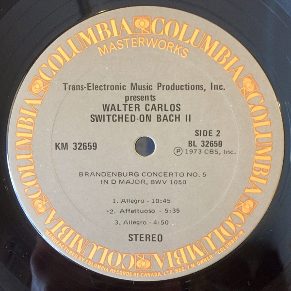 Walter Carlos - Switched-On Bach II | Columbia Masterworks (KM 32659) - 4 Walter Carlos - Switched-On Bach II | Columbia Masterworks (KM 32659) - 4