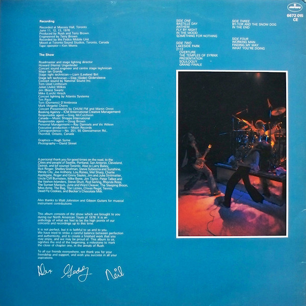 Rush - All The World's A Stage | Mercury (6672 015) - 3