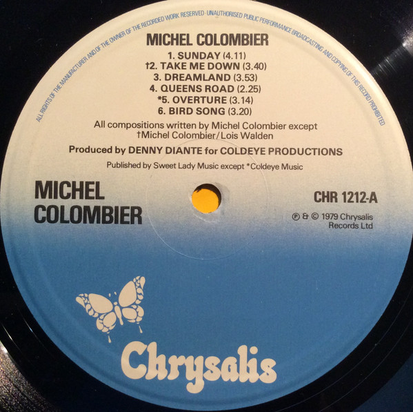Michel Colombier - Michel Colombier | Chrysalis (CHR 1212) - 3 Michel Colombier - Michel Colombier | Chrysalis (CHR 1212) - 3