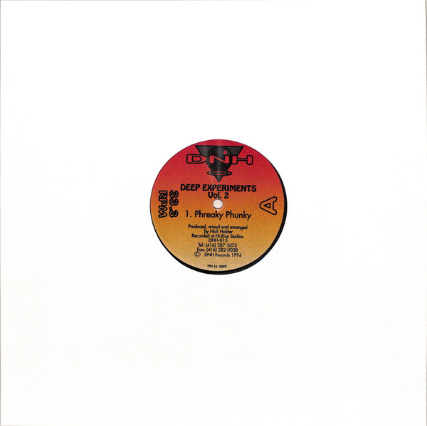 Nick Holder - Deep Experiments Vol. 2 | DNH Records (DNH-015) - 2