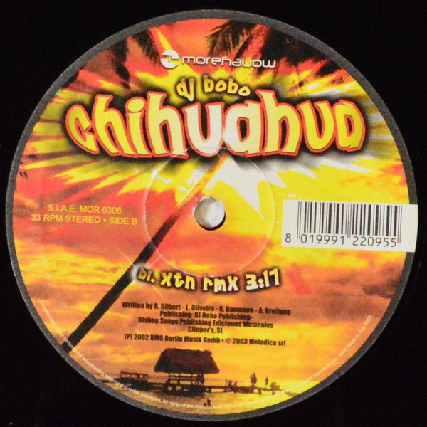 DJ BoBo - Chihuahua | Moremoney (MOR 0306) - 4