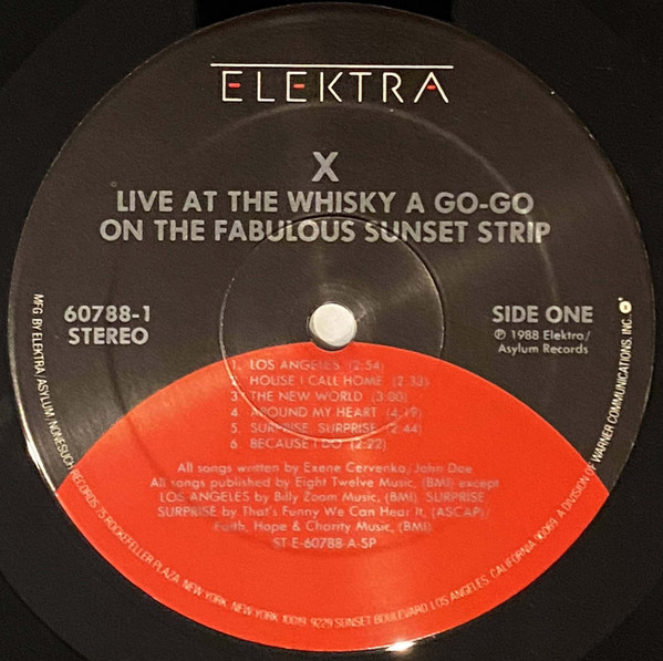 X - Live At The Whisky A Go-Go On The Fabulous Sunset Strip | Elektra (9 60788-1) - 3 X - Live At The Whisky A Go-Go On The Fabulous Sunset Strip | Elektra (9 60788-1) - 3