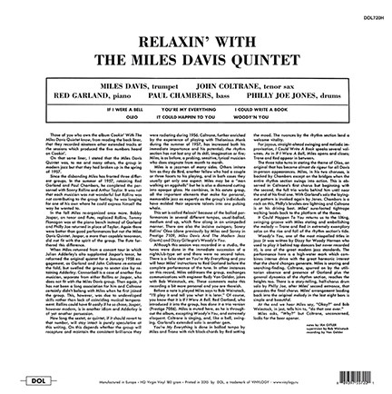 The Miles Davis Quintet - Relaxin' With The Miles Davis Quintet | DOL (DOL720H) - 2 The Miles Davis Quintet - Relaxin' With The Miles Davis Quintet | DOL (DOL720H) - 2
