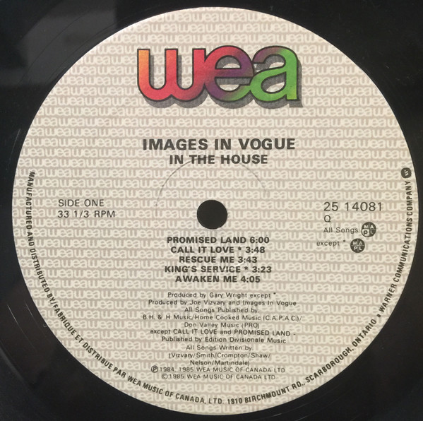 Images In Vogue - In The House | WEA (25 14081) - 3