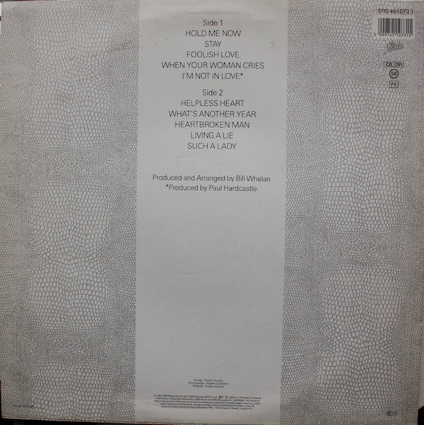 Johnny Logan - Hold Me Now | Epic (EPC 451073 1) - 2 Johnny Logan - Hold Me Now | Epic (EPC 451073 1) - 2