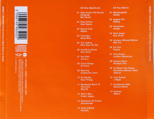 Goldie - INCredible Sound Of Drum'n'Bass Mixed By Goldie | INCredible (494650 2) - 2