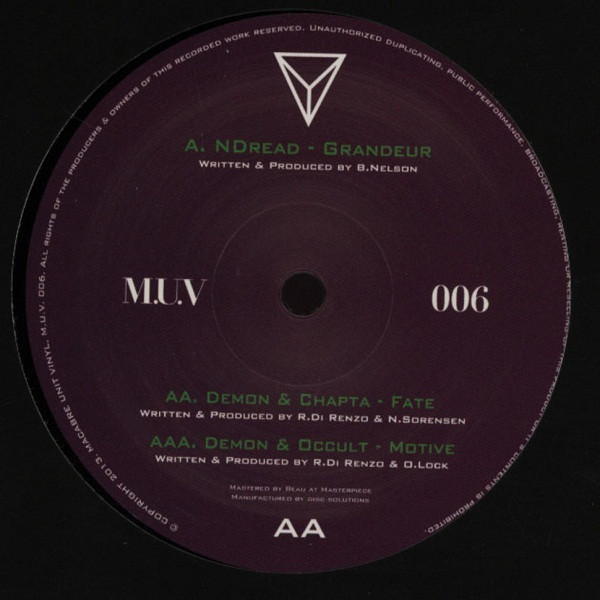 N Dread / R.Demon / Chapta / Occult - Grandeur / Fate / Motive | Macabre Unit Recordings (M.U.V 006)