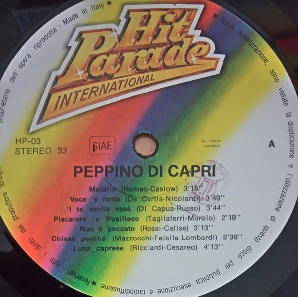 Peppino Di Capri - Peppino Di Capri | Armando Curcio Editore (HP-03) - 4