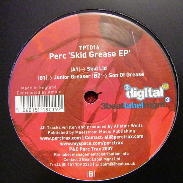 Perc - Skid Grease EP | Perc Trax (TPT016)