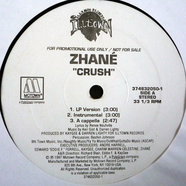 Zhané - Crush / Saturday Night | Motown (374632050-1) - main
