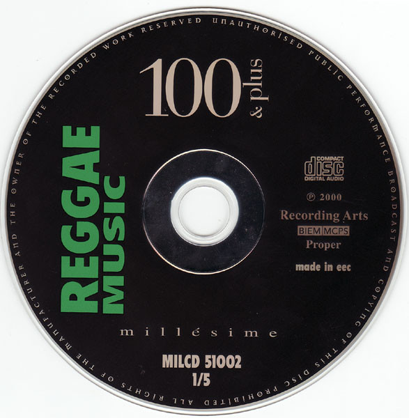 Various - Reggae Music 100 & Plus | Recording Arts SA (MILCD 51002) - 4