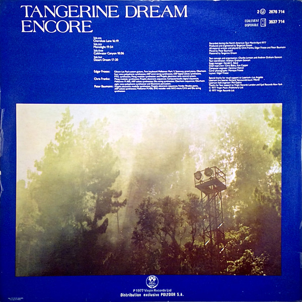 Tangerine Dream - Encore | Virgin (2676 714) - 4
