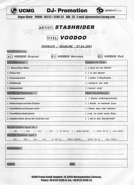 Stashrider - Voodoo | Planetary Consciousness (none) - 4