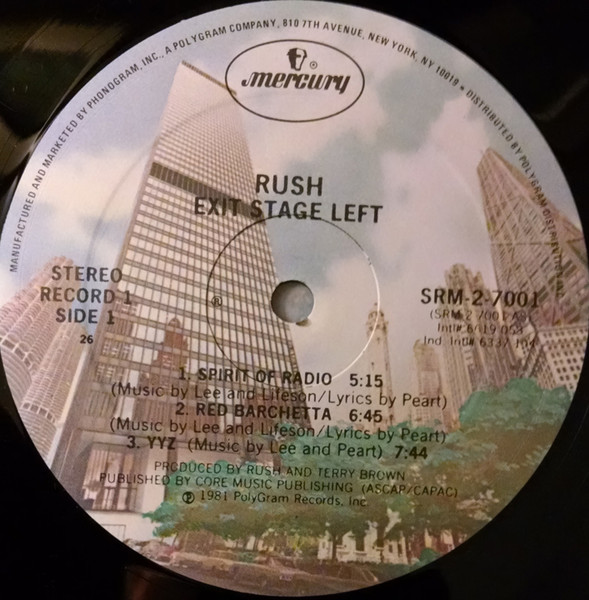 Rush - Exit...Stage Left | Mercury (SRM-2-7001) - 3 Rush - Exit...Stage Left | Mercury (SRM-2-7001) - 3