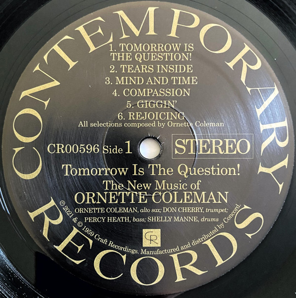 Ornette Coleman - Tomorrow Is The Question! LP | Craft Recordings (CR00596) - 3 Ornette Coleman - Tomorrow Is The Question! LP | Craft Recordings (CR00596) - 3