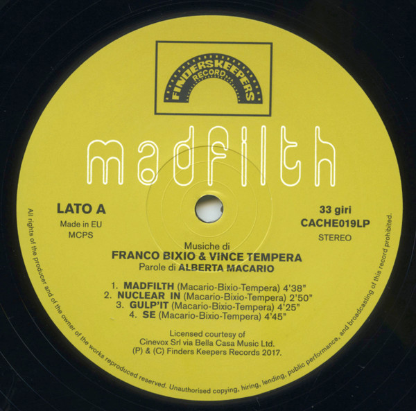 Alberto Macario & Mariangela Rodin - Madfilth | Cache Cache (CACHE019LP) - 3 Alberto Macario & Mariangela Rodin - Madfilth | Cache Cache (CACHE019LP) - 3