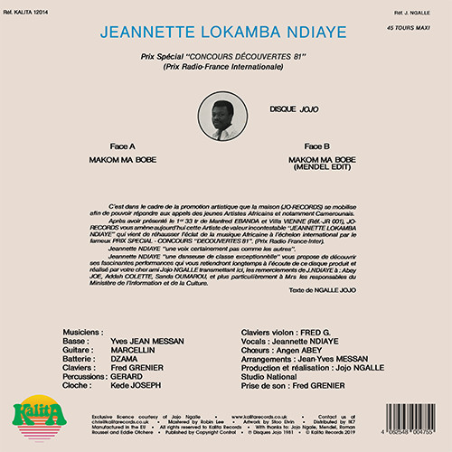 Jeannette Ndiaye - Makom Ma Bobe | Kalita Records (KALITA12014) - 2