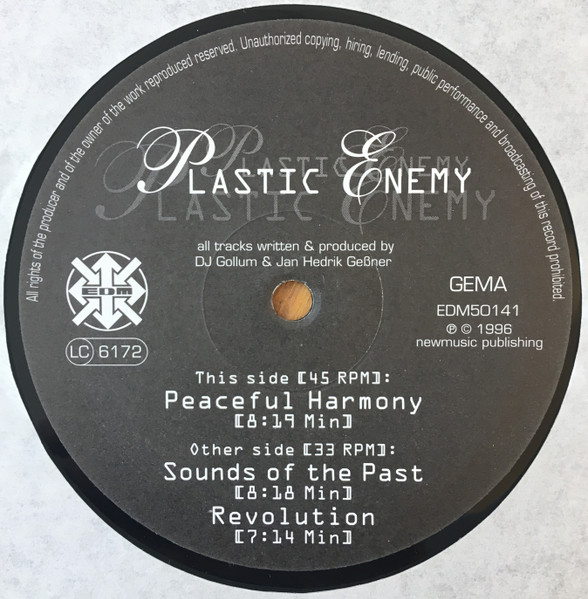 Plastic Enemy - Peaceful Harmony | EDM (EDM 50141)